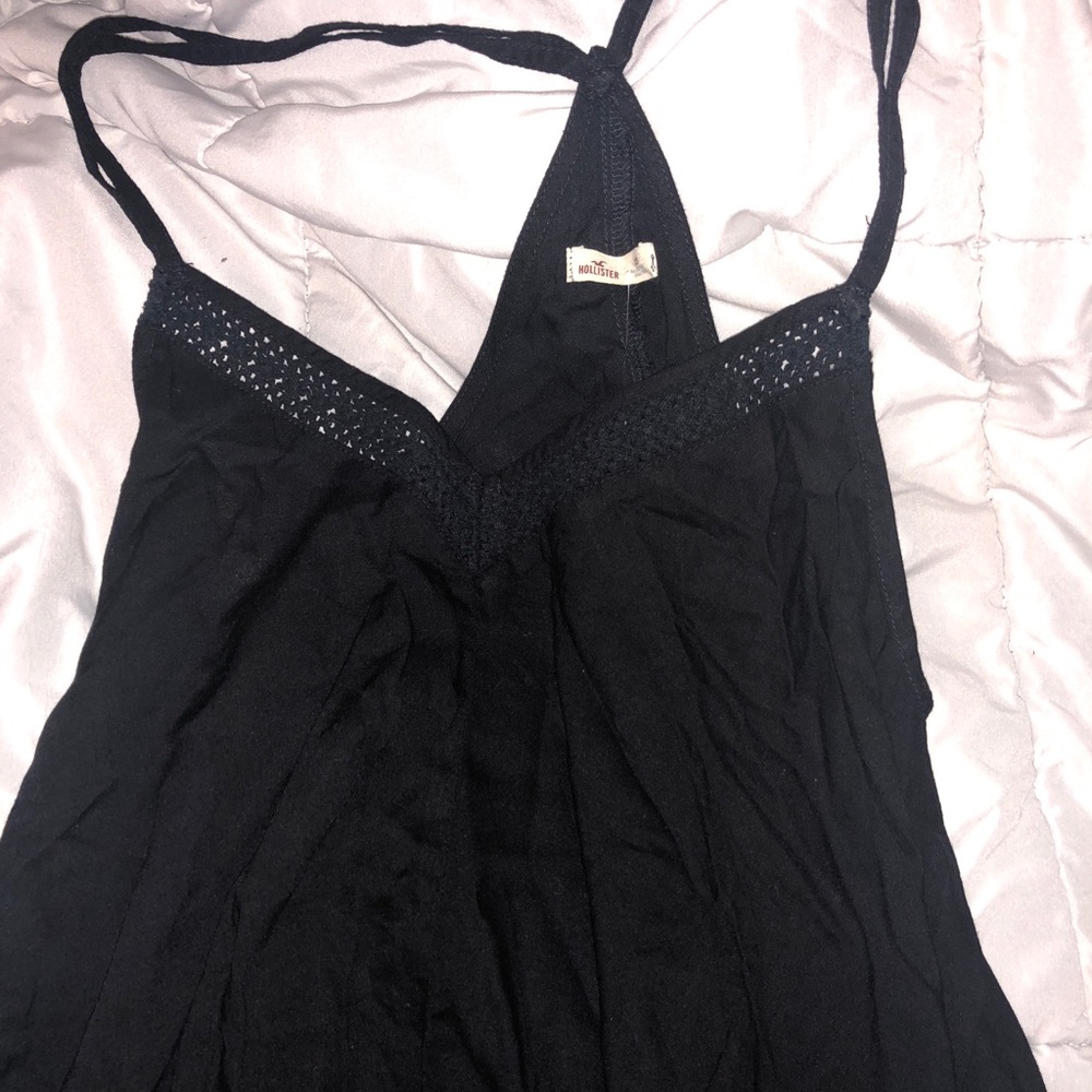 Hollister black maxi dress